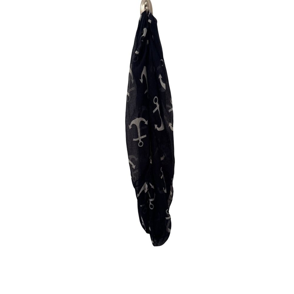 Nautical scarf with anchors